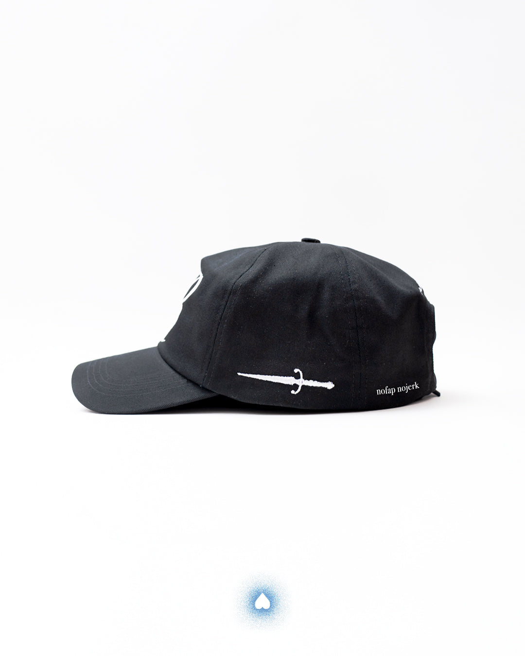 NoFap NoJerk Black "R" hat