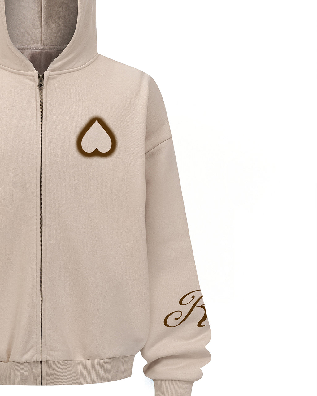 Heart nfnj club Zip Hoodie